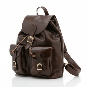 Borsa a spalla da donna In Vera pelle Made in Italy 37x30x13 cm-1