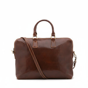 Borsa da lavoro da uomo In Vera pelle Made in Italy 37x27x6 cm-0