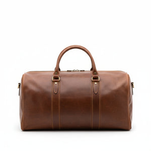 Borsa da viaggio unisex In Vera pelle Made in Italy 50x37x28 cm-0