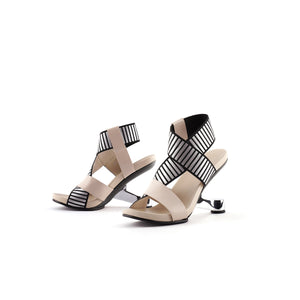 Leather Wrap Strap Sandals-4