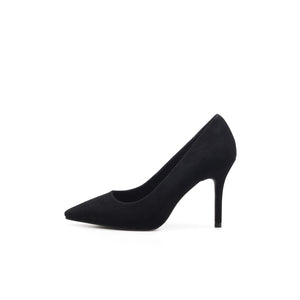 Suede Leather Stiletto Pumps-5
