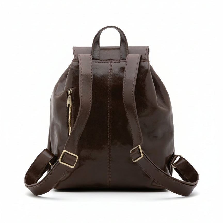 Borsa a spalla da donna In Vera pelle Made in Italy 37x30x13 cm-3