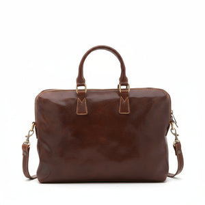 Borsa da lavoro da uomo In Vera pelle Made in Italy 37x27x6 cm-3