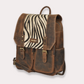 Wild Heritage Leather Backpack with zebra pattern flap – CherryMax Germany