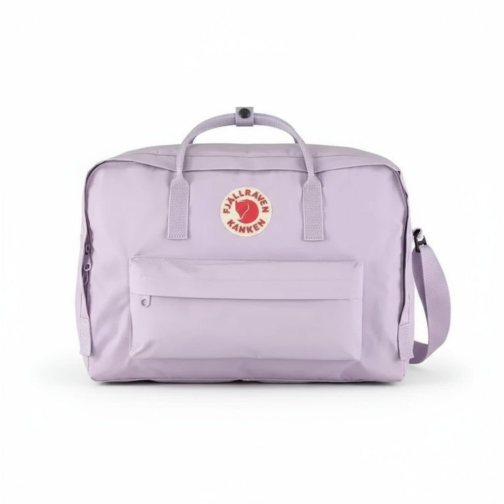 Lilac Fjällräven Kånken duffel – stylish unisex travel backpack