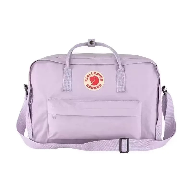 Lilac Fjällräven Kånken duffel – stylish unisex travel backpack