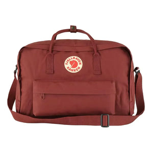 Red Fjällräven Kånken – durable nylon bag with soft handles