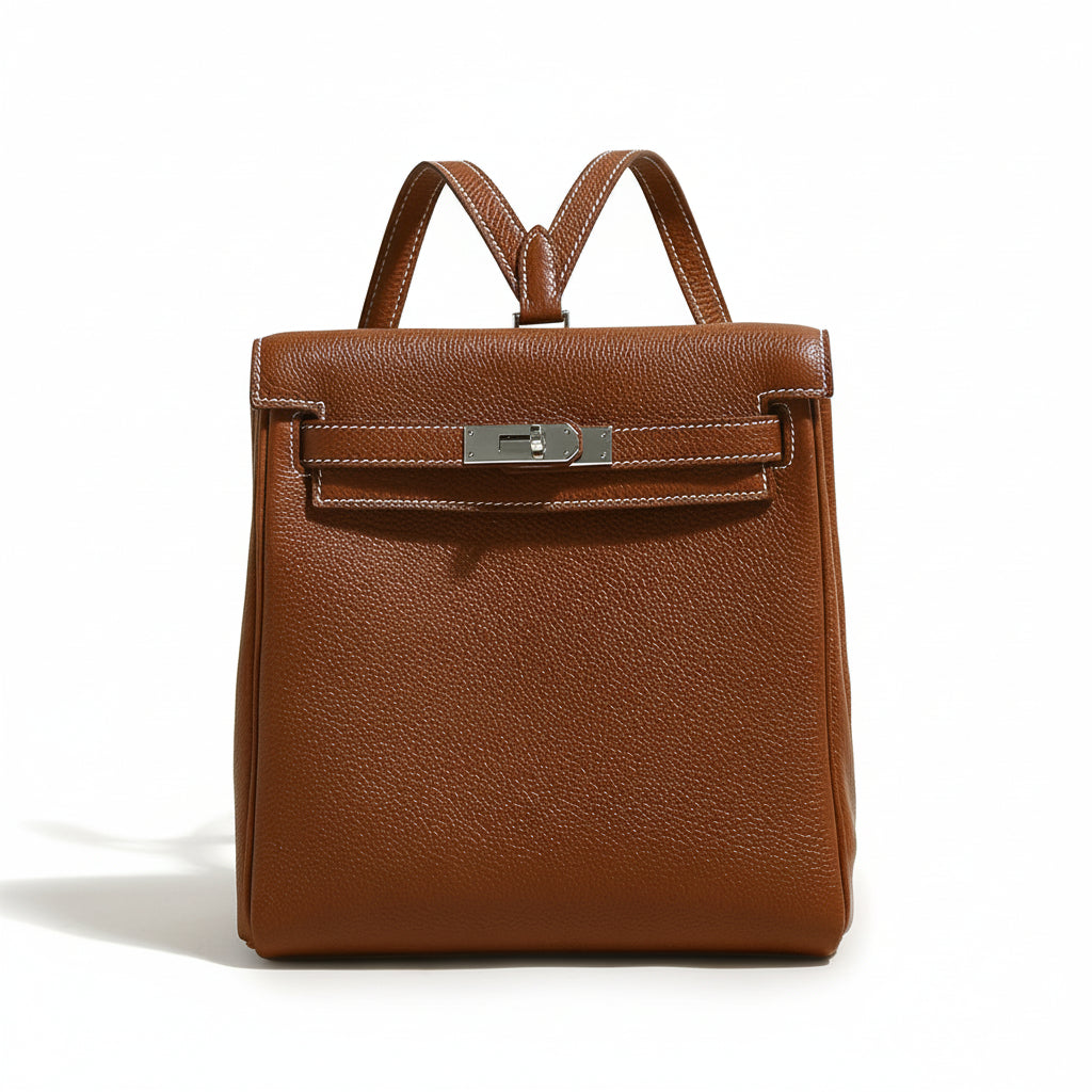 Madison genuine leather backpack in black – CherryMax Germany