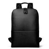 Luxury black full-grain leather backpack by CherryMax — handmade durable laptop bag for men and women.